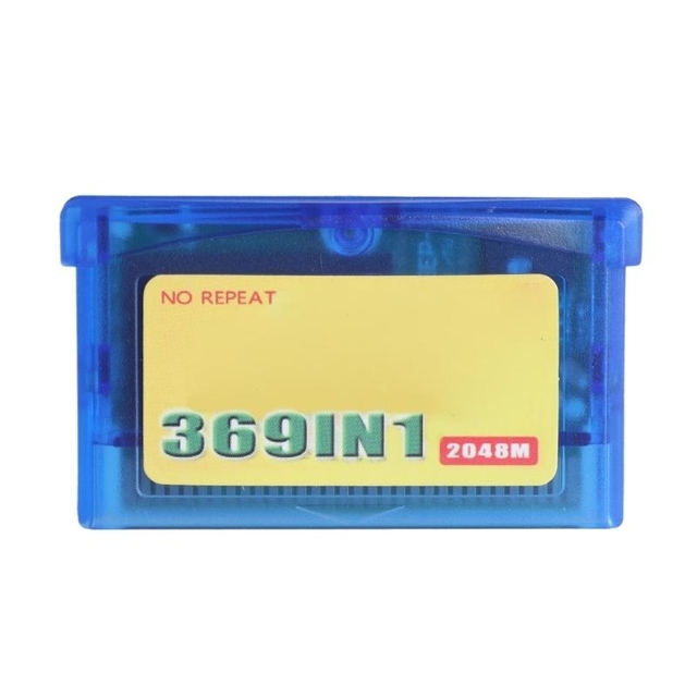 369 in 1 Game Cartridge 32 Bit Video Game Console Gaming Card for GBA