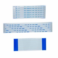 0.3mm-2.54mm pas 150mm longueur 10pin même côté câble ffc plat flexible