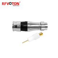 Suministro de fábrica Tipo F Macho MACHO RG11 RG 11 Conector Conectores coaxiales RF impermeables de alta calidad en stock
