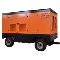Compresseur d'air à vis portable à deux étages 17 bar 18 m³/min 195 kW avec moteur diesel et marteau perforateur