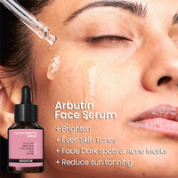 Arbutine Niacinamide éclaircissant pour le visage Anti-âge correction des taches foncées lueur sérum blanchissant crème ensemble de soins de la peau pour la peau noire