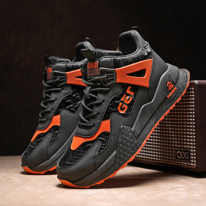 Chaussures de sport pour hommes, élégantes, à semelle épaisse, polyvalentes pour toutes les occasions, adaptées aux tenues décontractées des adolescents, chaussures de course montantes. - Product Image 3