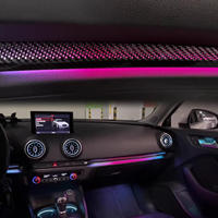 Kit d'éclairage d'ambiance intérieur LED pour Audi A3/S3 2013-2020 avec symphonie dynamique 64 couleurs et éclairage de bouches d'aération