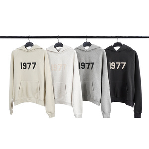 Ropa para Hombre, Conjunto de Sudadera con Capucha y Pantalones Deportivos de Alta Calidad, 100% Algodón, Estilo Urbano, ESSENTIALS 1977 - Product Image 1