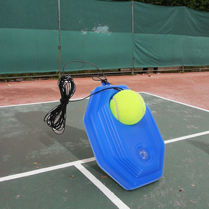 Kit di attrezzature per rimbalzista da Tennis da solista stabile-include Base riempibile con acqua/sabbia e palla da allenamento elastica con corda - Product Image 1