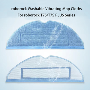 Chiffons de vadrouille vibrants lavables pour <span class=keywords><strong>Xiaomi</strong></span> <span class=keywords><strong>Roborock</strong></span> <span class=keywords><strong>S7</strong></span> <span class=keywords><strong>S7</strong></span> Max V Maxv <span class=keywords><strong>Ultra</strong></span> T7S plus robot aspirateur accessoires pièces - Product Image 4