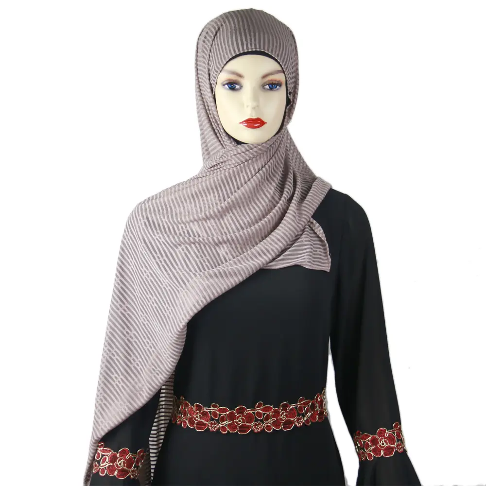 Thời Trang Tức Thì Double Loop Soft Jersey Phụ Nữ Hồi Giáo Hijab