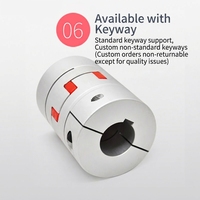 Accouplement Plum, accouplement élastique à couple élevé pour encodeur à vis sans fin, accouplement en alliage d'aluminium pour servomoteur