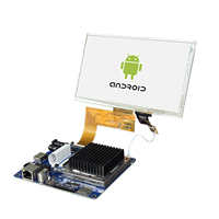Para sistema Android de grado industrial RK3288, pantalla TFT de 7 pulgadas 800*480, módulo HMI con pantalla táctil capacitiva, tableta Ubuntu 18.04
