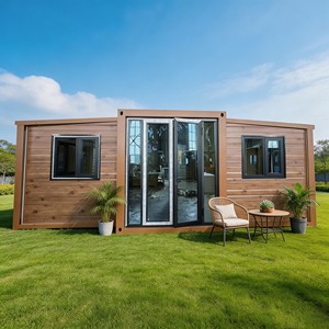 Maison conteneur <span class=keywords><strong>de</strong></span> luxe à 2 chambres, extensible et pliable, au design contemporain, pour usage extérieur, <span class=keywords><strong>avec</strong></span> caractéristiques anti-ouragan - Product Image 1