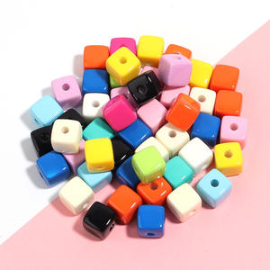 Produit personnalisé Peinture acrylique Bonbons Couleur Carré Perlé DIY Macaron Bijoux Accessoires - Product Image 6