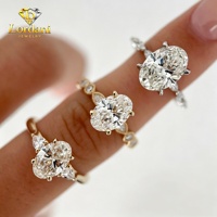 Bague de fiançailles vintage solitaire en filigrane, style antique, avec diamant de laboratoire taille ovale, bande florale Art Déco, bague de mariée délicate