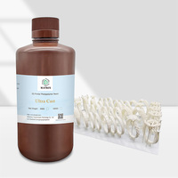 Resin Cair Sintetis 405nm 10K yang Dapat Dicuci dengan Air, Rendah Bau, untuk Printer 3D LCD DLP SLA, 1kg/botol, Kemurnian 100%, Bersertifikat CE ROHS FCC