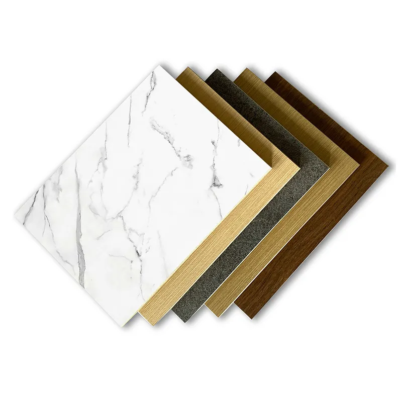 Class A fire proof architecture marble look wall paneling boards