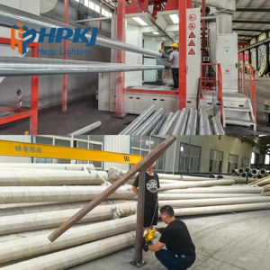 Hepu - Postes Articulados con Manivela, Tipo de Engranaje Q235/355, Galvanizados en Caliente, Garantía de 10 Años, Control Inalámbrico para CCTV/Iluminación Pública - Product Image 5