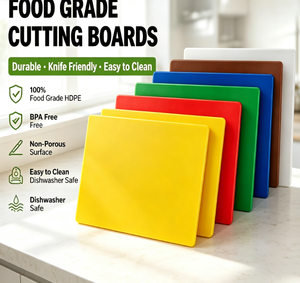 เขียงพลาสติกเกรดอาหาร HDPE ปลอดสาร BPA สำหรับร้านอาหารและครัว - Product Image 1