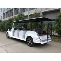 Voiture de golf électrique à énergie nouvelle de style vintage, 12 places, avec batterie 48V/72V, à vendre, bus touristique