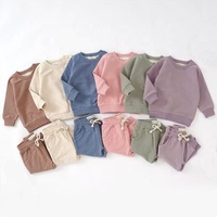 Nouvelle arrivée : Ensemble pull bébé unisexe en coton peigné pour l'hiver