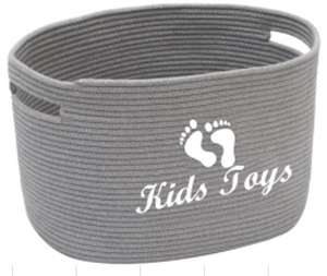 Panier de rangement en corde de coton imprimé à chaud, fait main, écologique, motif cercle, en promotion - Product Image 3