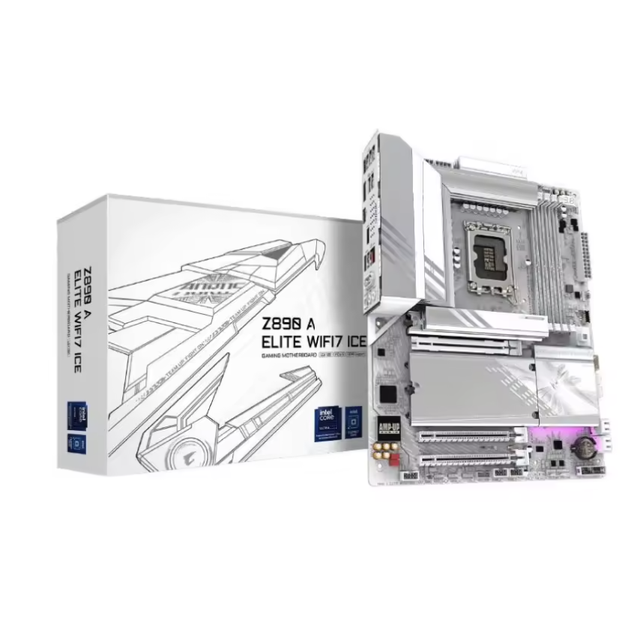 Z890 a ELITE WIFI7 ICE MOTHERBOARD New ATX Desktop Motherboard 5-Year Warranty 5.0 2.5GbE LAN 4X M.2 PCIe 5.0 DDR5