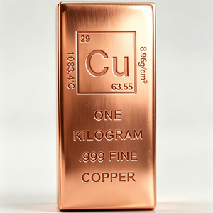 Barra de cobre de 1 kilogramo, 999 de pureza, para la industria - Product Image 1