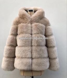 Cappotto alla Moda 2019 con Cappuccio in Pelliccia Sintetica, Abbigliamento <span class=keywords><strong>Invernale</strong></span> da <span class=keywords><strong>Donna</strong></span>, Gilet e Giacca in Finta Pelliccia di Volpe da <span class=keywords><strong>Donna</strong></span> XXXL - Product Image 6