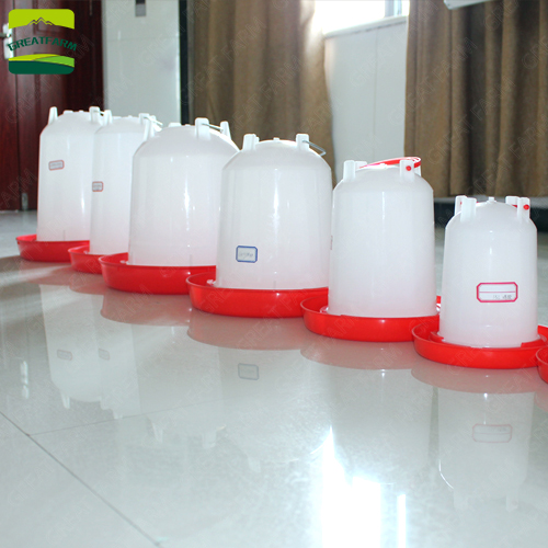 GREAT FARM plastic chicken water bucket, poultry drinking bucket for sale Various types of chicken drinking buckets