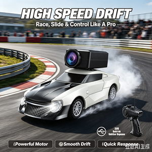 Dwi Dowellin Auto RC FPV da Drift in Scala 1:64, WiFi APP, Giroscopio 2.4GHz |   Telecamera HD con <span class=keywords><strong>video</strong></span> in tempo reale. Doppio controllo: telecomando o app per telefono - Product Image 2