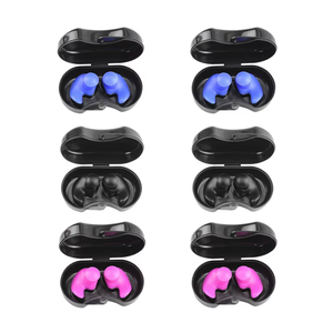 سدادات أذن سيليكون قابلة لإعادة الاستخدام مقاومة للماء 40dB سدادات أذن للسباحة لحماية السمع مريحة - Product Image 2