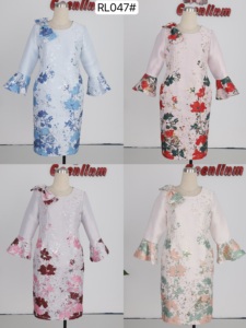 En stock, robe de cérémonie de bureau formelle grande taille, robe de mère de la mariée colorée - Product Image 6
