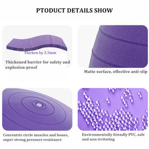 Balle de massage anti-éclatement en PVC écologique pour les femmes enceintes et les accouchements balle d'exercice de yoga avec logo personnalisé - Product Image 5