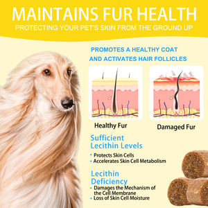 Worafy Omega-3 Cuidado <span class=keywords><strong>de</strong></span> la piel y el abrigo suave masticar gato cuidado <span class=keywords><strong>de</strong></span> la salud suplemento picazón <span class=keywords><strong>alergia</strong></span> alivio suave masticar - Product Image 6