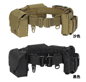 DFB702 Cinturón Táctico Desmontable Negro Caqui Verde para Hombre con Bolsa Molle para Deportes al Aire Libre y Caza - Product Image 3