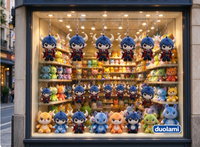 Porte-clés en peluche personnalisé de personnage démoniaque, adorable poupée démon en peluche pour merchandising de jeux, jouets en peluche personnalisés OEM ODM