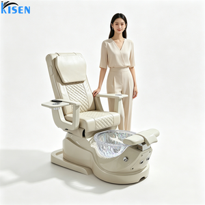 เก้าอี้นวดทำเล็บสปาหรูหราทันสมัยสำหรับร้านเสริมสวย Kneading Touch Salon พร้อมอุปกรณ์ทำเล็บมือและเล็บเท้าแบบไฟฟ้า - Product Image 1