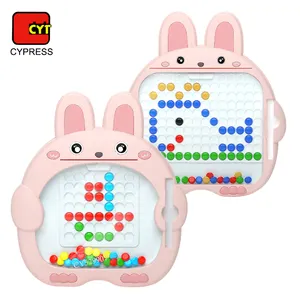 Puzzle Toys For Kids Cute Bunny Appearance Small And Big Magnetic Pen Control Drawing Board Rabbit Educational Toys