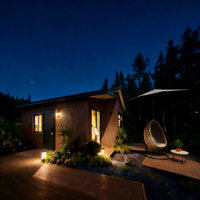 Casa Modular de 40 Pies en Oferta: Casa Contenedor Prefabricada de Lujo para Hoteles al Aire Libre