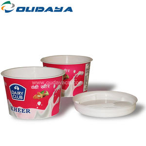 Tasse d'emballage pour yaourt, 50 pièces, gros pas cher, en plastique imprimé avec LOGO - Product Image 4