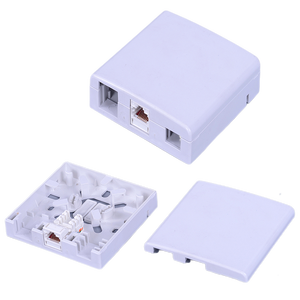 FIBERVISION X3-EFE FTTH 86 Type FOB Fiber Outlet Box Hybrid Access Terminal Box 1SC 2 <span class=keywords><strong>RJ45</strong></span> Fiber Optic Faceplate Wall Socket - Product Image 1