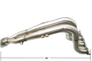 Colector de escape recto de acero inoxidable 304 pulido a espejo <span class=keywords><strong>K20</strong></span> K24, nuevo OEM 92-00 94-01 Integra EG EK DC2 - Product Image 3