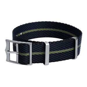 <span class=keywords><strong>Bracelet</strong></span> de montre de luxe en nylon sergé personnalisé <span class=keywords><strong>Bracelet</strong></span> en tissu <span class=keywords><strong>Bracelet</strong></span> de montre respirant à passage unique 20mm 22mm Bracelets de montre - Product Image 5