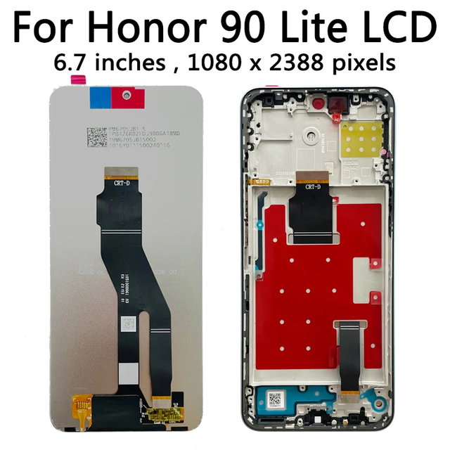 6.7'' Mobile Phone Display Replacement for Honor 90 Lite LCD Screen with Touch Digitizer Assembly for Huawei LCD Pantalla