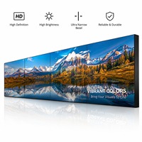 Écran de signalisation numérique commercial haute luminosité HD à cadre ultra-fin, mur vidéo LCD, OEM ODM pour la publicité publique