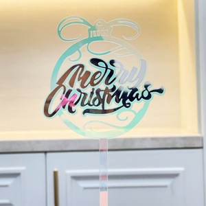 Honey And Sweetness Christmas Acrylic <b>Cake</b> Topper Merry Christmas <b>Cake</b> <b>Decoration</b> Ins Style Party <b>Supplies</b> - Product Image 2