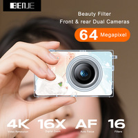 Kamera Video Digital Mirrorless 4K Benjie Baru dengan Layar Sentuh 2,8 inci, Resolusi Tinggi 64MP, dan Stabilisasi Gambar untuk Siswi