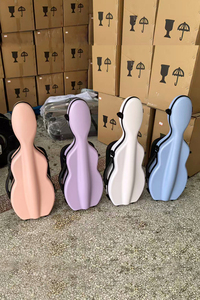 Estuche para Violín de Fibra de Vidrio Colorido con Forma de Violonchelo, Portátil, Precio de Fábrica Sinomusik, VFC-05 - Product Image 6