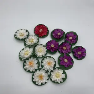 EVA装飾人工浮き睡蓮花用プラスチック花装飾プール用蓮造花プール用