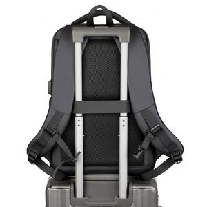 Waterproof Pu Custom logo High Quality Softback Slim Usb Charger 15.6 Inch Travel <b>Bag</b> Business <b>Men</b> Laptop Backpack - Product Image 4