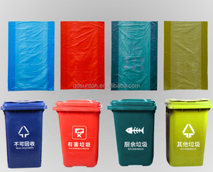 Thickened Trash Bags Eco-friendly Rubbish Bags <b>Black</b> Flat End Plastic Garbage Bag - Product Image 2