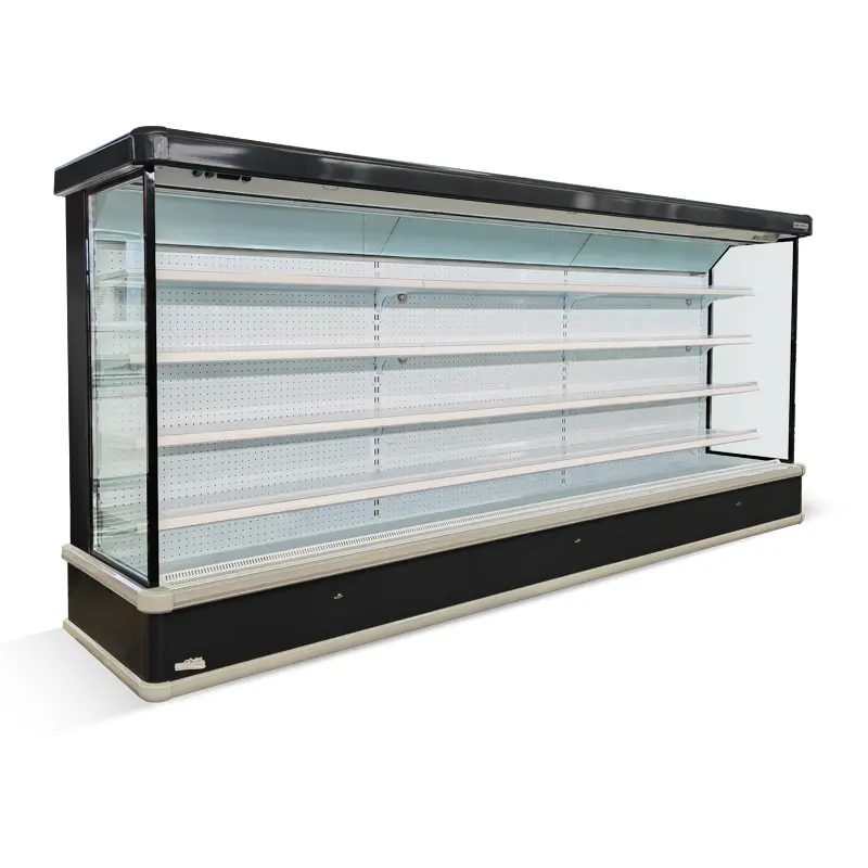 Prezzo all'ingrosso di fabbrica commerciale multideck display verdura chiller negozio frigorifero congelatore Frigo